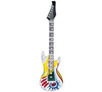 Widmann - Chitarra gonfiabile, lunghezza circa 105 cm, strumento, air guitar, festa a tema, carnevale