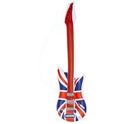 Widmann - Chitarra gonfiabile, lunghezza circa 105 cm, strumento, air guitar, festa a tema, carnevale