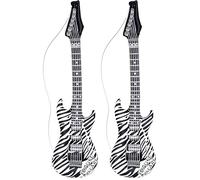 W WIDMANN MILANO Party Fashion - Chitarra gonfiabile, lunghezza circa 105 cm, strumento, chitarra ad aria, festa in maschera, carnevale (Confezione da 2)