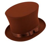 W WIDMANN MILANO Party Fashion - Cilindro anni '20 Gatsby stile con fascia e fiocco per carnevale o teatro