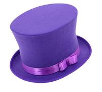 W WIDMANN MILANO Party Fashion - Cilindro anni '20 stile Gatsby con nastro e fiocco per carnevale o teatro