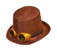 W WIDMANN MILANO Party Fashion, cilindro Steampunk, design audace, comfort ottimale, versatile per tutte le occasioni, dettagli attenti con gli occhiali, facile manutenzione e durevole