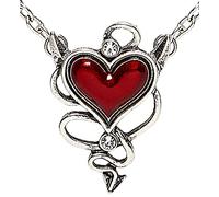 W WIDMANN MILANO Party Fashion - Collana con ciondolo a cuore rosso | Accessori da diavoletto, accessori per costumi per Carnevale, Halloween e feste a tema