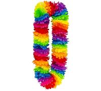 W WIDMANN MILANO Party Fashion - Collana di fiori hawaiana, accessorio colorato per il costume di Carnevale, festival e feste hula