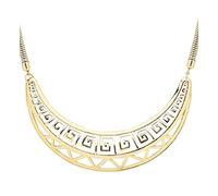 W WIDMANN MILANO Party Fashion, Collana dorata a forma di luna, design elegante, materiali di qualità, perfetta adattabilità, chiusura sicura, accessorio versatile per tutte le occasioni