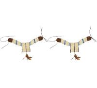 W WIDMANN MILANO Party Fashion - Collana indiana, gioiello, collana, accessorio per costume, accessorio, Far West, festa a tema, carnevale (Confezione da 2)