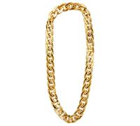 W WIDMANN MILANO Party Fashion - Collana oro, 72 cm, gioielli da collo, accessorio, costumi di carnevale, anni '80, rapper