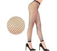 W WIDMANN MILANO Party Fashion - Collant a rete, anni '80, collant a rete per donna, Halloween, carnevale