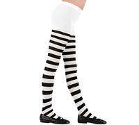 WIDMANN MILANO PARTY FASHION - collant per bambini, a righe, 70 DEN, collant a righe, collant da strega, carnevale