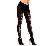 W WIDMANN MILANO Party Fashion, Collant Dia de los Muertos, Design unico, comfort ottimale, taglia XL, versatile per tutte le occasioni, facile da pulire, perfetto per Halloween