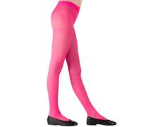 Widmann 20544 - Collant Bambina 40 den, Calze, Carnevale, Halloween, Feste A Tema, Taglia 7-10 Anni, Colore Magenta