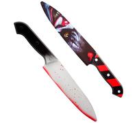 W WIDMANN MILANO Party Fashion - Coltello insanguinato 31cm, accessorio per clown horror, killer psicopatico, carnevale Halloween