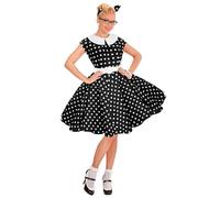 W WIDMANN MILANO Party Fashion - costume rock'n'roll, moda anni '50, vestito con sottoveste, cintura, cerchietto, costumi in maschera