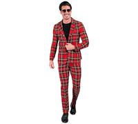 W WIDMANN MILANO Party Fashion - Abito da Festa da Uomo, Set con Giacca e Pantaloni, Costume Anni '80 per Carnevale e Festival