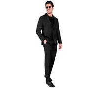 Widmann Sparkling Black Party Fashion Suit (Jacket, Pants) (S) Black