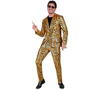 Widmann Gold Animalier Party Fashion Suit (Jacket, Pants) (XL) Gold