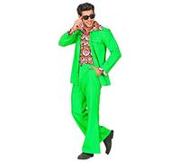 W WIDMANN MILANO Party Fashion - Completo stile disco anni '70, giacca con camicia, pantaloni, completo, costumi in maschera