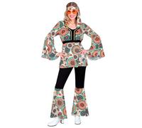 W WIDMANN MILANO Party Fashion - Costume 60s Hippie Style, Reggae, Flower Power, Disco Fever