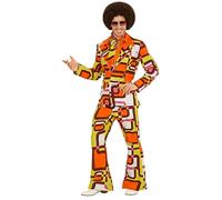 WIDMANN 08962 costume uomo dance anni 70 m arancio tubes #0896