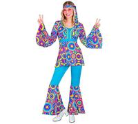 W WIDMANN MILANO Party Fashion - Costume anni '70 stile Groovy, Reggae, Hippie, Flower Power, Disco Fever, Costumi di Carnevale