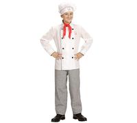 COSTUME VESTITO ABITO TRAVESTIMENTO CARNEVALE BAMBINO CHEF CUCINA