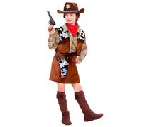 W WIDMANN MILANO Party Fashion - costume bambino cowgirl, wild west, ragazza rodeo, costumi in maschera