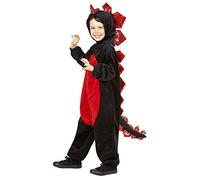 WIDMANN MILANO PARTY FASHION - Costume da drago nero per bambino, tuta, costume da animale, medievale, costumi in maschera