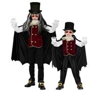 W WIDMANN MILANO Party Fashion - costume bambino vampiro, succhiasangue, gotico, Halloween, costumi in maschera