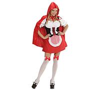 CARNEVALE COSTUME VESTITO CAPPUCCETTO ROSSO SEXY DONNA TAGLIA M