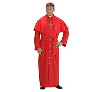 COSTUME CARNEVALE CARDINALE ROSSO TG. M WIDMANN