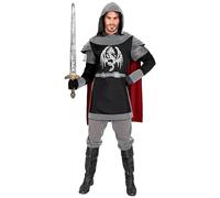 W WIDMANN MILANO Party Fashion - Costume cavaliere scuro, medievale, soldato, guerriero, armatura da cavaliere