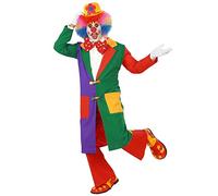 W WIDMANN MILANO Party Fashion, Cappotto da clown, Qualità Premium, Design colorato, Versatile per tutte le occasioni, Taglia L per adulti, Facile da pulire