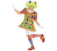W WIDMANN MILANO Party Fashion - Costume Clown Ragazza, vestito con cerchio, circo, carnevale, costumi in maschera