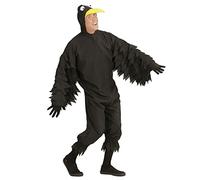 W WIDMANN MILANO Party Fashion - costume corvo, tuta in peluche, costume da animale, uccello, costumi carnevale
