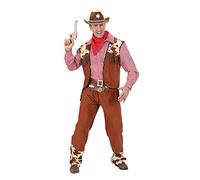 W WIDMANN MILANO Party Fashion- Costume da Cowboy per Adulti, Multicolore, 54, 5883B