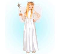 W WIDMANN MILANO Party Fashion - costume da angelo per bambini, vestito, ali, aureola, Natale, carnevale