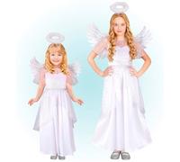 W WIDMANN MILANO Party Fashion - costume da angelo, vestito, ali, aureola, paradiso, costumi per bambini in maschera