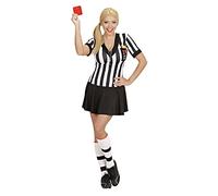 W WIDMANN MILANO Party Fashion - Costume da arbitro da donna | Con abito, pipa, cartellino giallo e rosso per il Carnevale, feste a tema calcistiche ed eventi sportivi