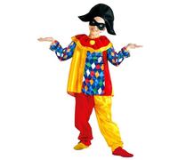 WIDMANN MILANO PARTY FASHION - Costume da arlecchino, clown, giullare, buffone, carnevale per bambini