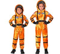 W WIDMANN MILANO Party Fashion - Costume da astronauta per bambini, tuta spaziale con casco, tuta spaziale, astronauta, costumi di carnevale