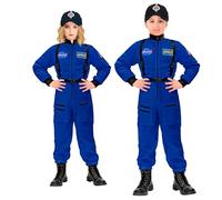 W WIDMANN MILANO Party Fashion - costume da astronauta per bambini, tuta spaziale, viaggiatore spaziale, costumi di carnevale