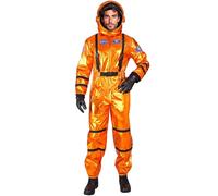W WIDMANN MILANO Party Fashion - Costume da astronauta per uomo, tuta spaziale con casco, tuta spaziale, astronauta, costumi di carnevale