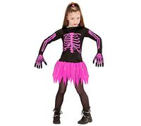 W WIDMANN MILANO Party Fashion - Costume da ballerina scheletro per bambini, abito con tutù, Halloween