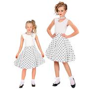 W WIDMANN MILANO Party Fashion - Costume da bambino anni '50, gonna con sciarpa, rockabilly, rock 'n' roll, ballerina, costumi di carnevale