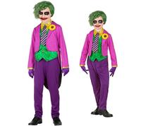 W WIDMANN MILANO Party Fashion - Costume da bambino Clown malvagio, Joker, Psycho, Killer, Halloween