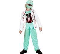 W WIDMANN MILANO Party Fashion - Costume da bambino Dottore Zombie, abiti da sala operatoria insanguinati, chirurgo horror