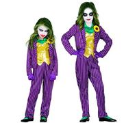 W WIDMANN MILANO Party Fashion - Costume da bambino Evil Clown | Frac con camicia e gilet, pantaloni, cravatta, guanti, costume horror per Halloween, Carnevale