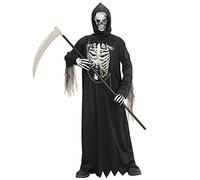 W WIDMANN MILANO Party Fashion - Costume da bambino mietitore, scheletro, demone, costumi in maschera, Halloween