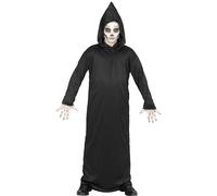 W WIDMANN MILANO Party Fashion - Costume da Mietitore per bambini, tunica nera, Tristo Mietitore, costumi di carnevale, Halloween