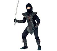 VESTITO CARNEVALE NINJA MASTER NERO 11/13 ANNI WIDMANN